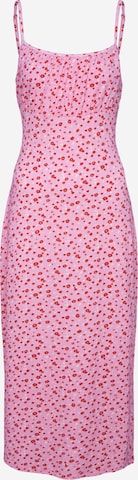 UNFOLLOWED x ABOUT YOU Sukienka 'EFFORTLESS' w kolorze różowy: przód