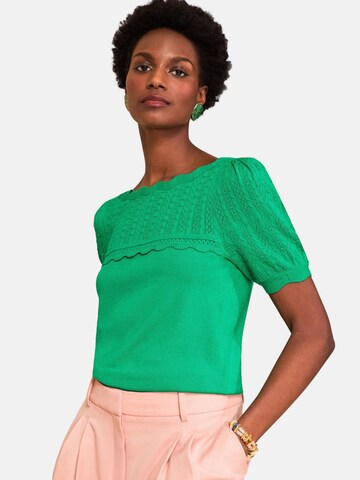 love & roses Pluus, värv roheline: eest vaates