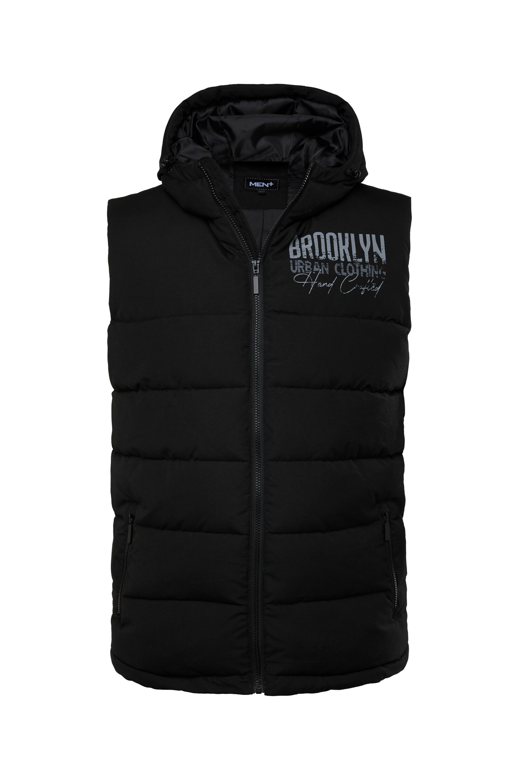 Men Plus Vest in Black: front