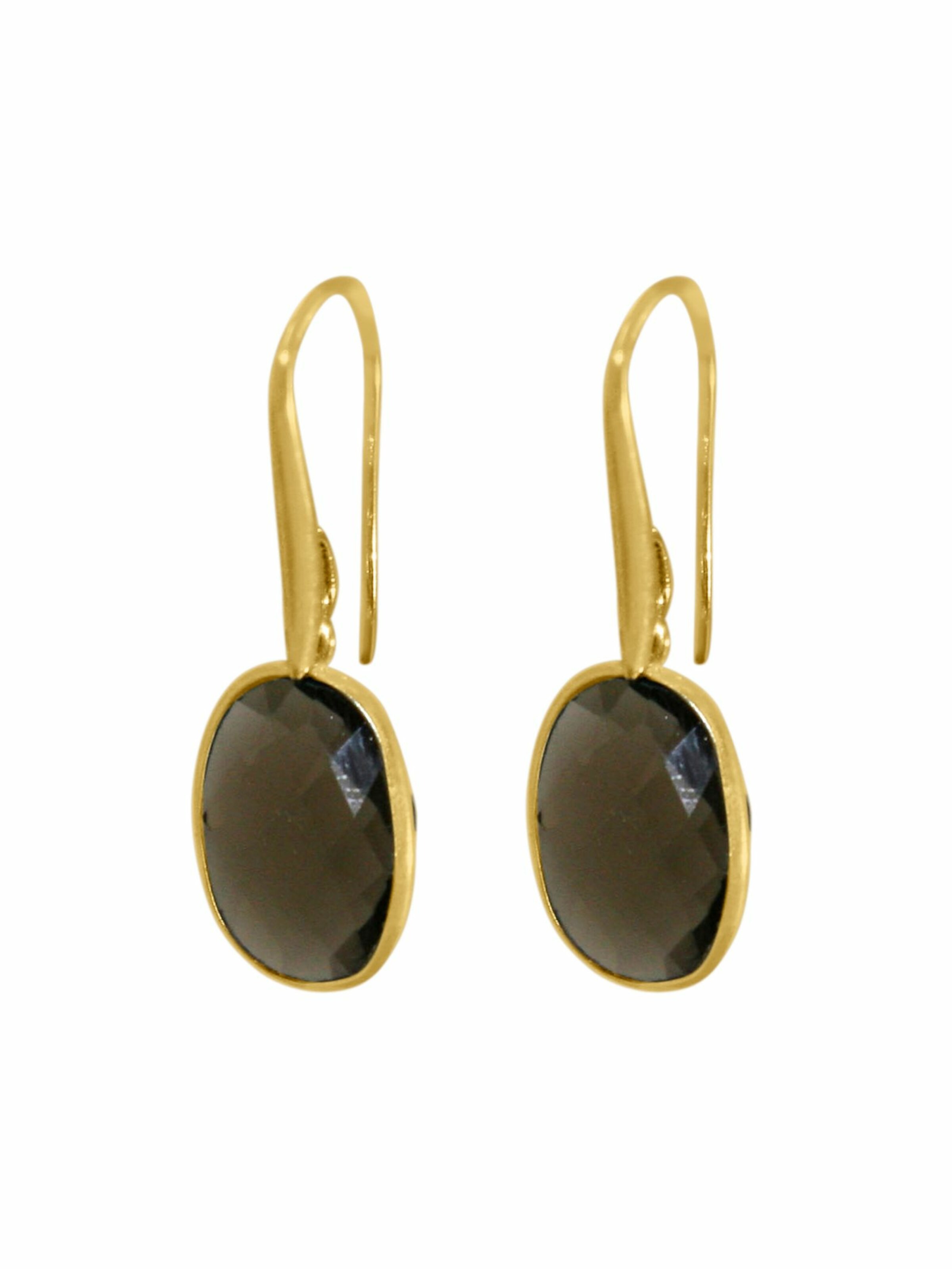 Gemshine Ohrringe 'OVAL' in Gold