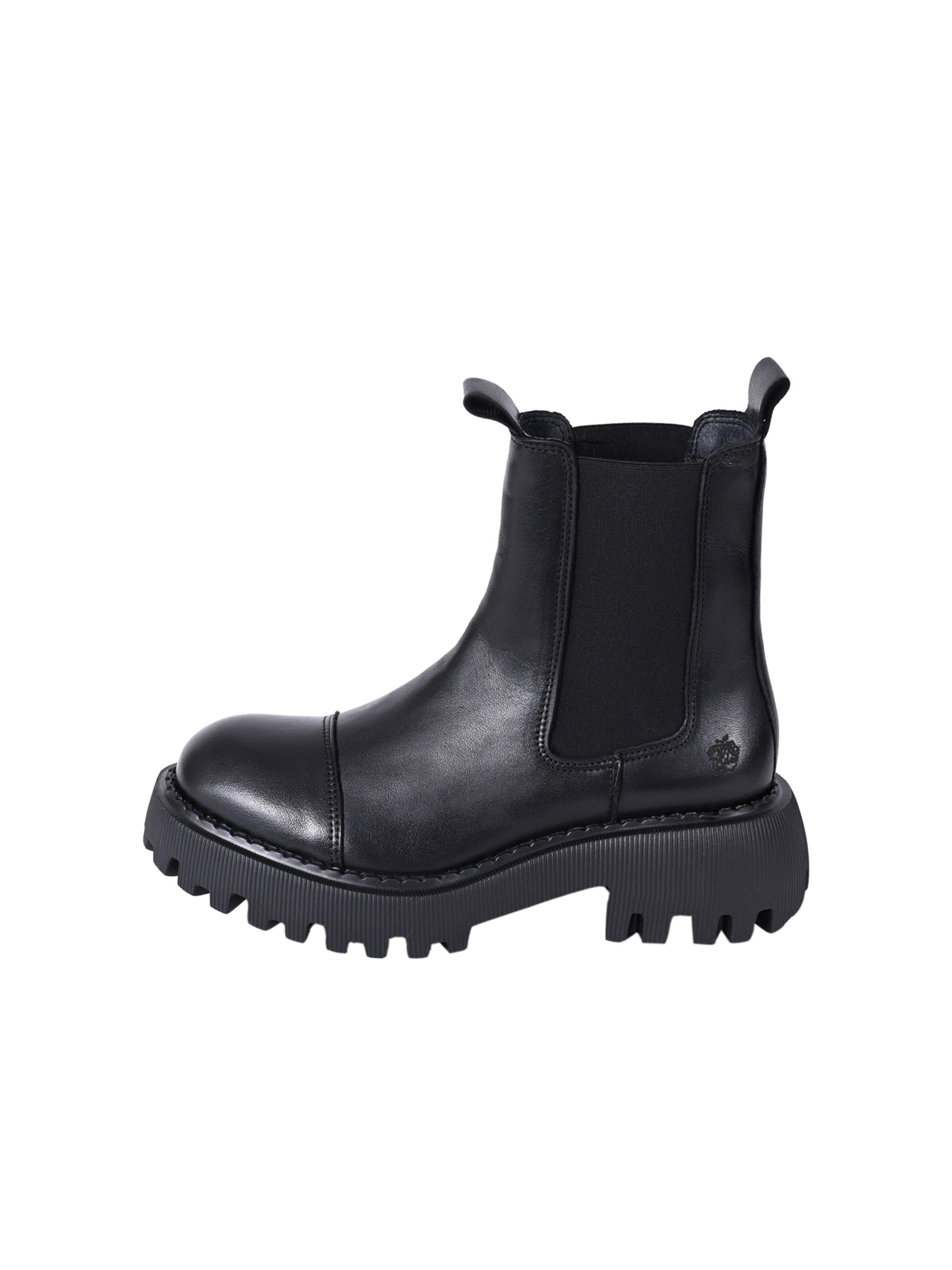 Apple of Eden Chelsea boots 'FLO' in Zwart