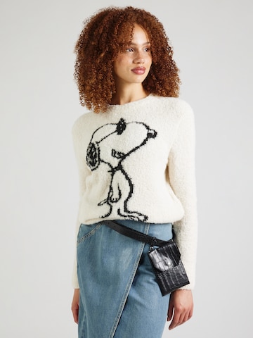 Pull-over 'Snoopy Intarsia' PRINCESS GOES HOLLYWOOD en blanc : devant