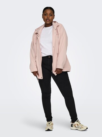 ONLY Carmakoma Between-seasons parka 'Starline Spring' in Pink