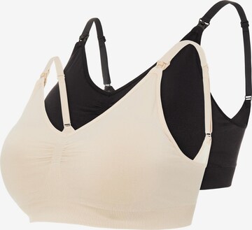 MAMALICIOUS Nursing Bra 'Ilja' in Beige: front