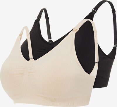 MAMALICIOUS Soutien-gorge d’allaitement 'Ilja' en beige clair / noir, Vue avec produit