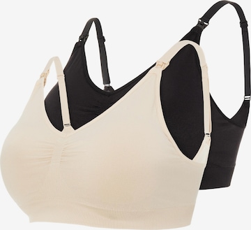 Soutien-gorge d’allaitement 'Ilja' MAMALICIOUS en beige : devant