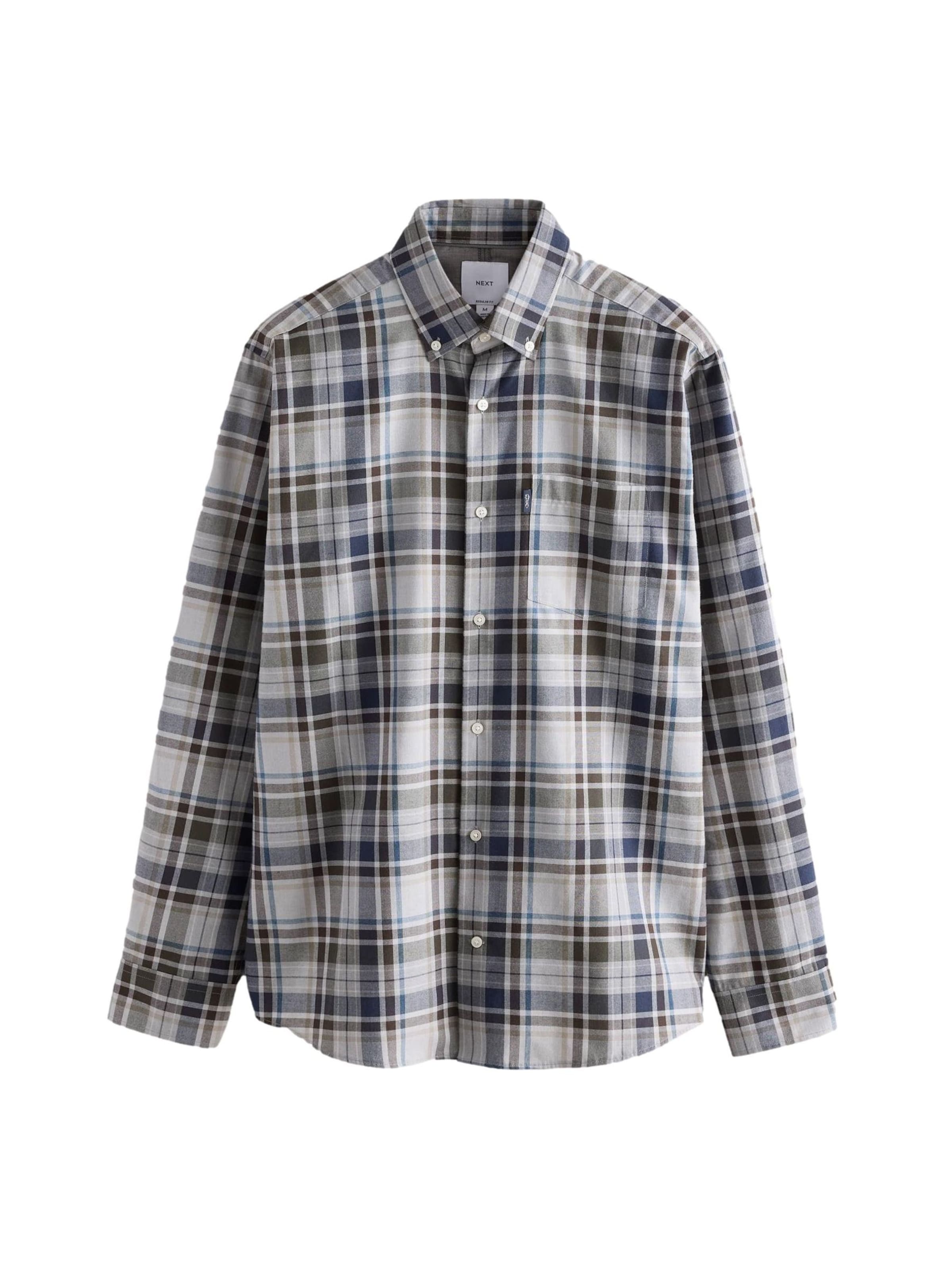 Next - Ajuste regular Camisa en gris: frente
