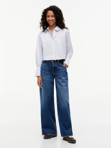 Tommy Jeans Bluse i blå