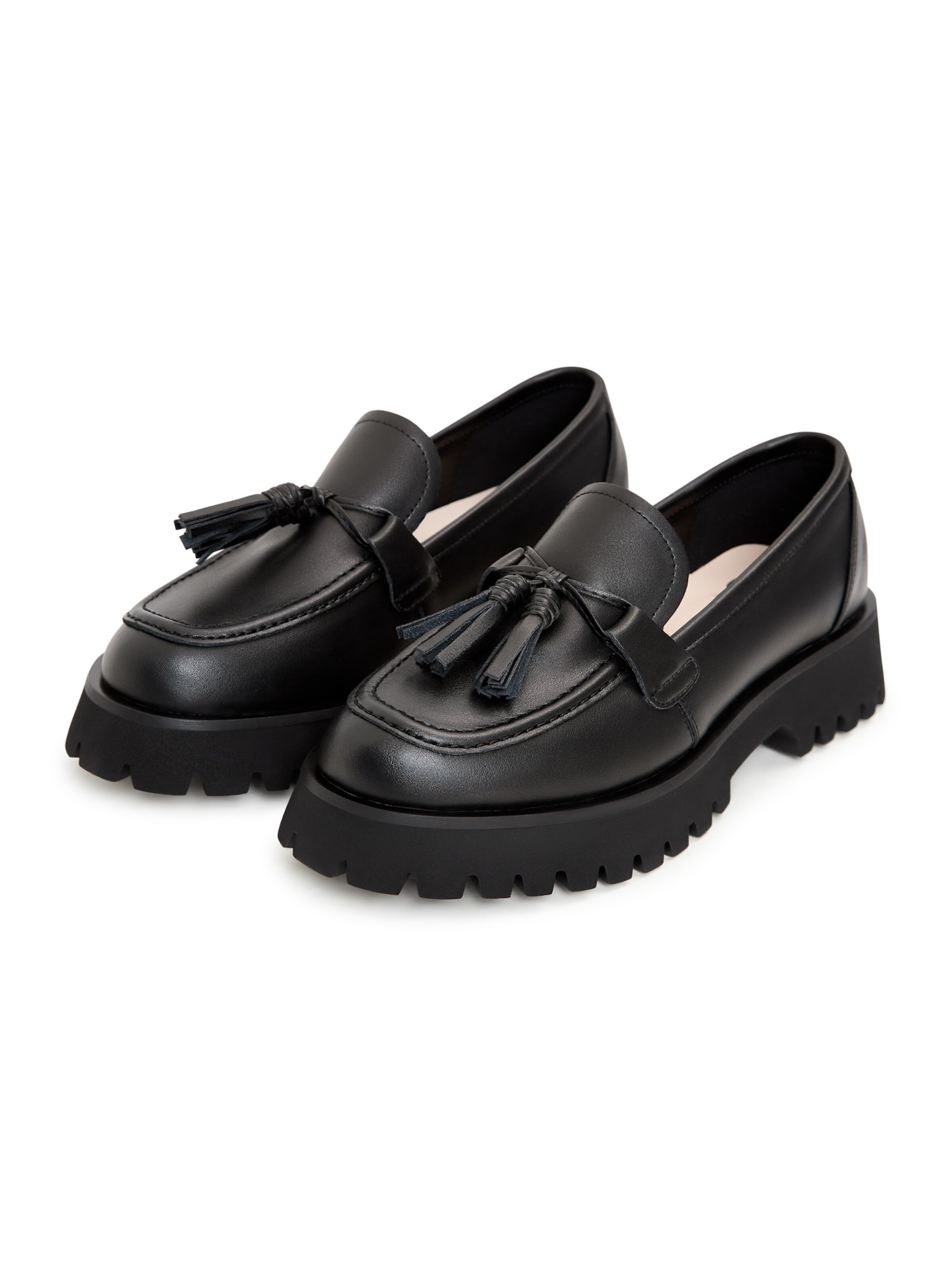 CESARE GASPARI Slipper in Schwarz