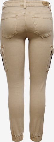 Coupe slim Jeans cargo ONLY en beige