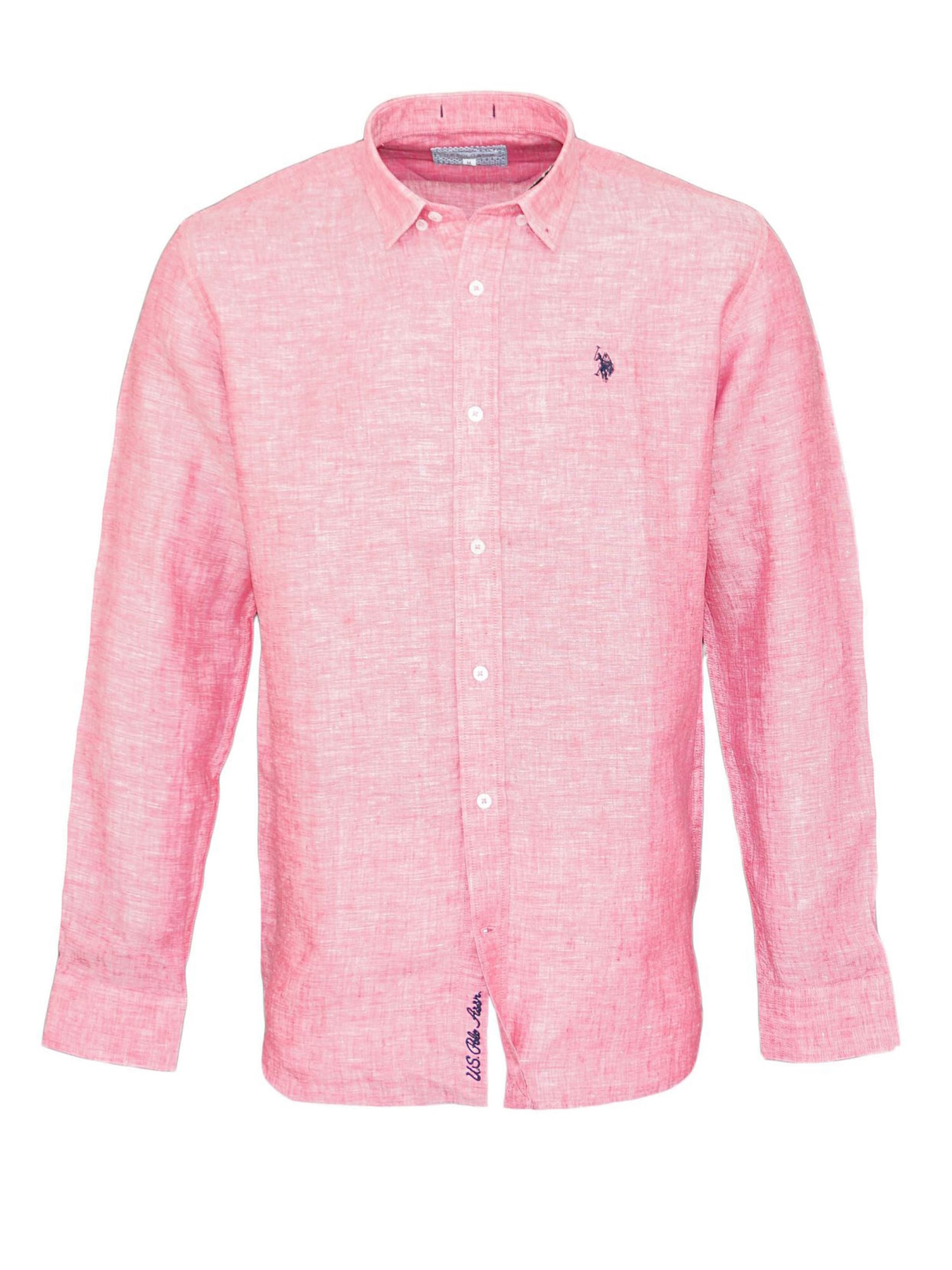 Coupe regular Chemise U.S. POLO ASSN. en rose : devant