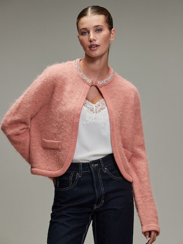 Next Knit Cardigan in Pink: front