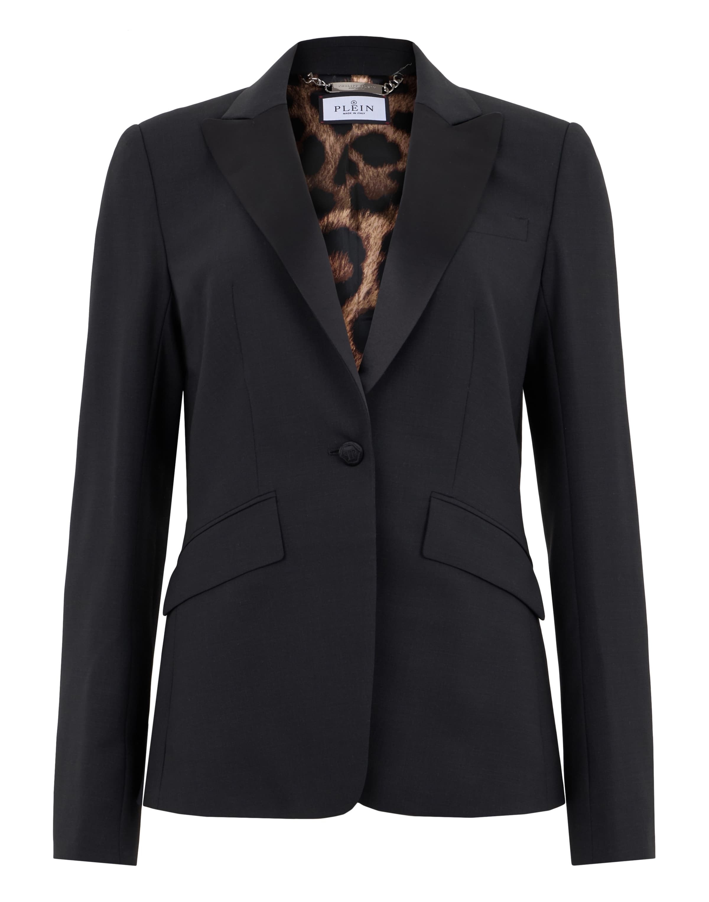 Philipp Plein Blazers 'Skull' in Zwart: voorkant