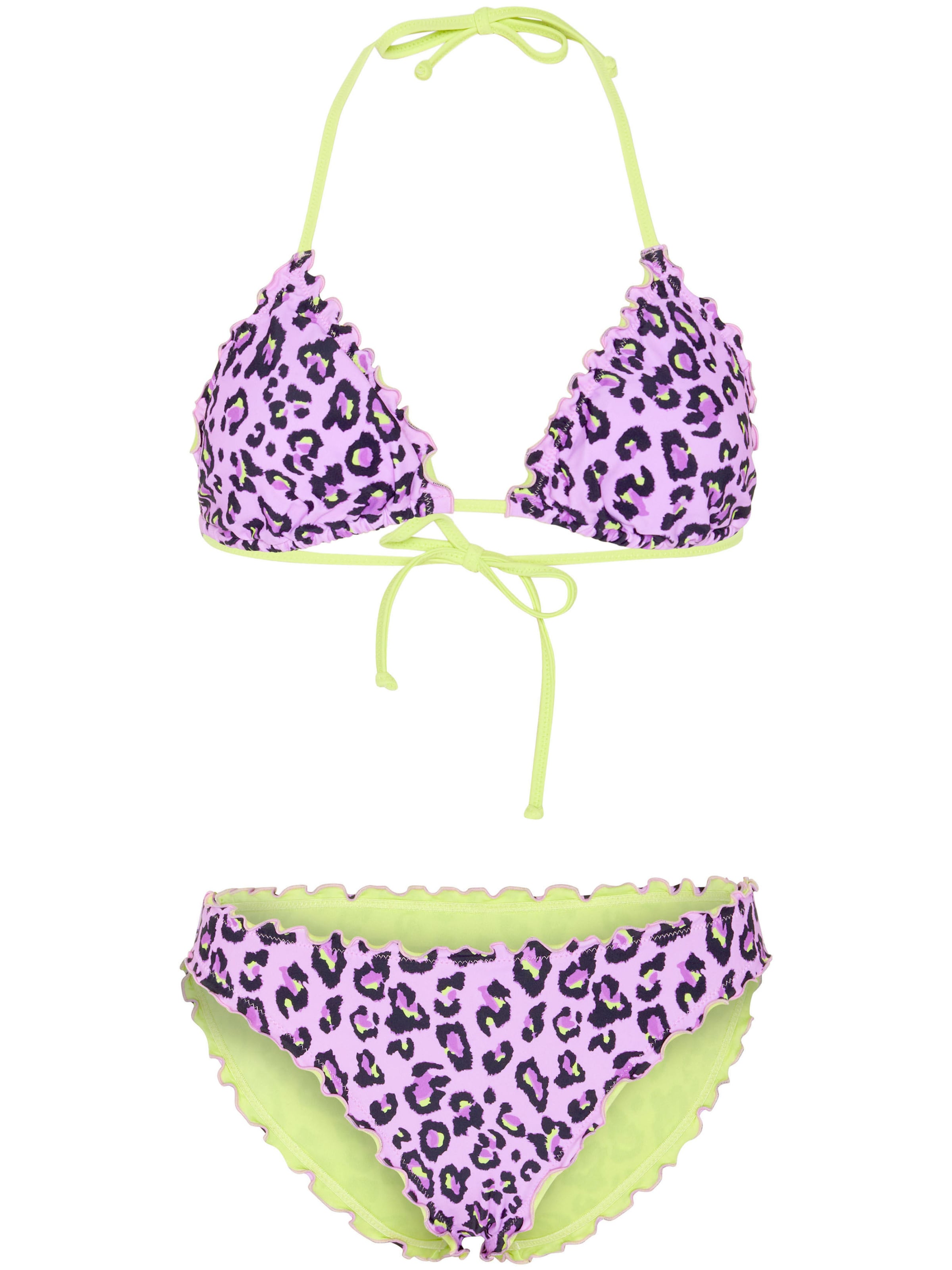 CHIEMSEE Bikini ' mit Wellenkante ' in Purple: front