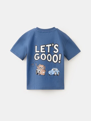 MANGO KIDS Shirt 'QUEEN' in Blauw