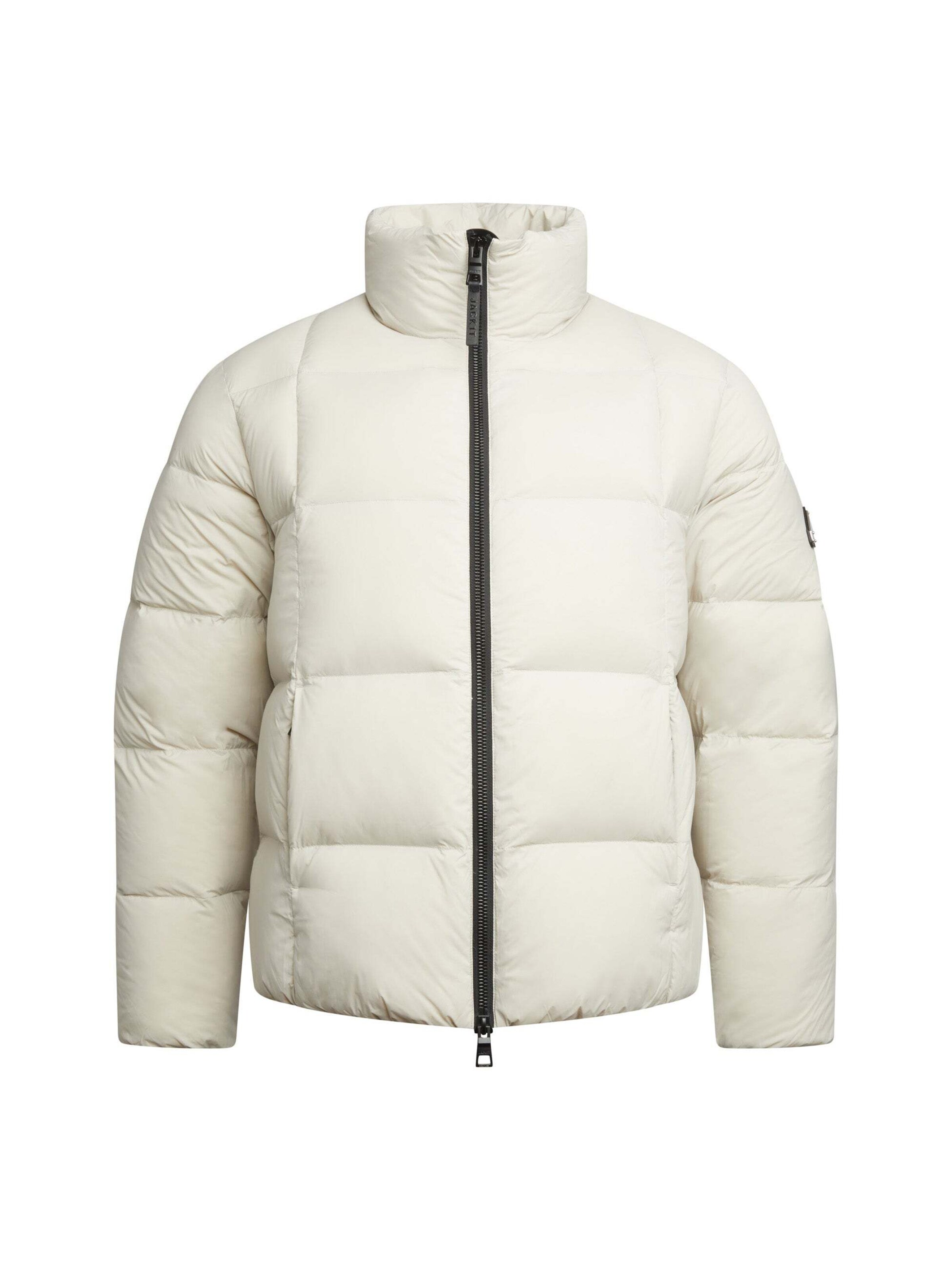 Veste outdoor ' Winter Puffer Rennwagen ' JACK1T en blanc : devant