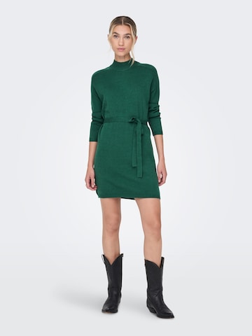 ONLY Pletena obleka 'Leva' | zelena barva