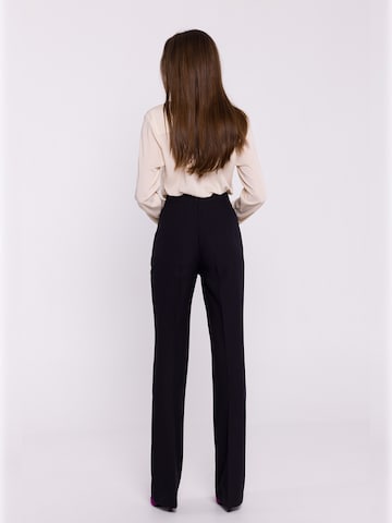 Stylove - Bootcut Pantalón de pinzas en negro
