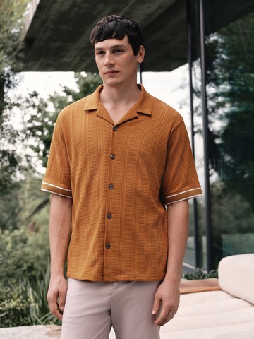 Next Regular fit Overhemd in Geel: voorkant