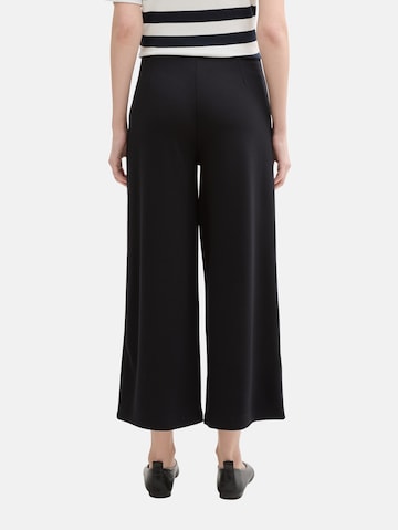 Wide Leg Pantalon TOM TAILOR DENIM en noir