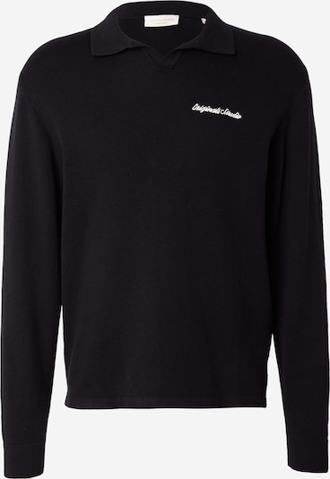 JACK & JONES Sweter 'JORNORREBRO' w kolorze czarny / białym, Podgląd produktu