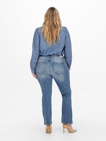 ONLY Carmakoma Flared Jeans 'Charles' in Blauw