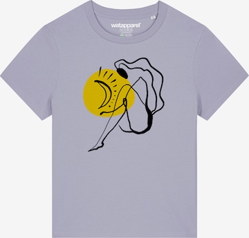T-shirt 'Self love' Watapparel en violet : devant