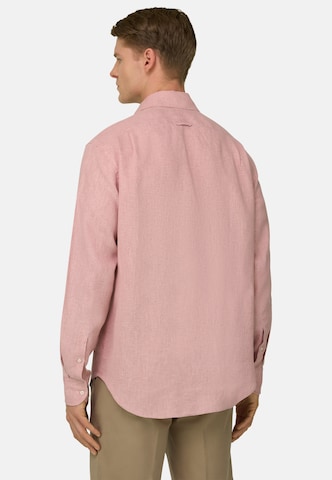 Coupe regular Chemise Boggi Milano en rose