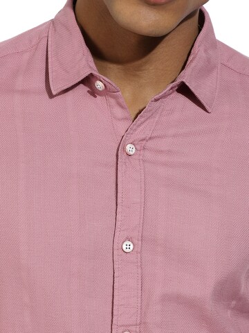 Campus Sutra Regular fit Button Up Shirt in Pink