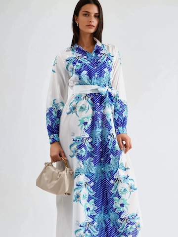MSN Collection Midi Kleid in Weiß