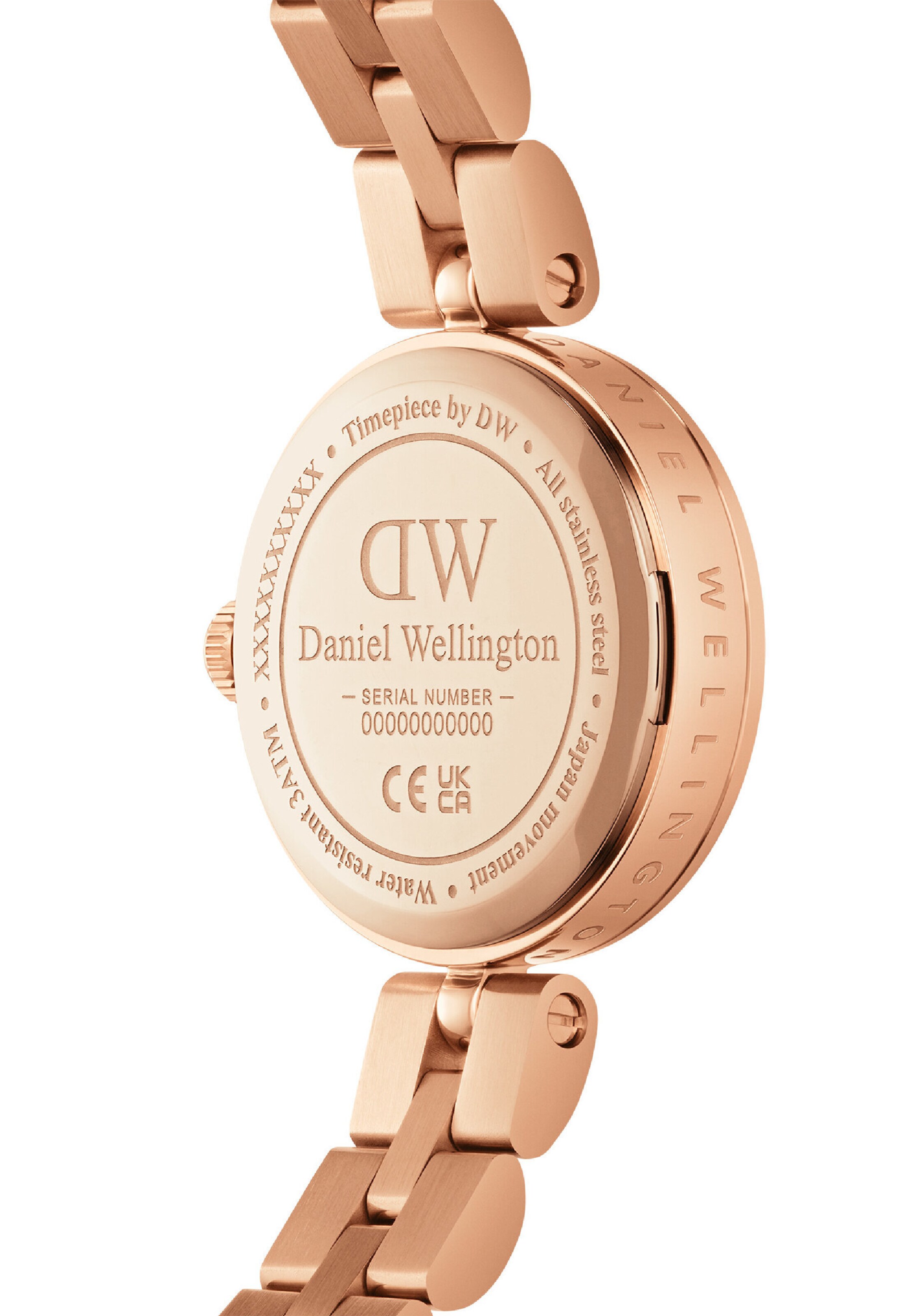 Daniel Wellington Analoog horloge ' ELAN LINK ' in Goud