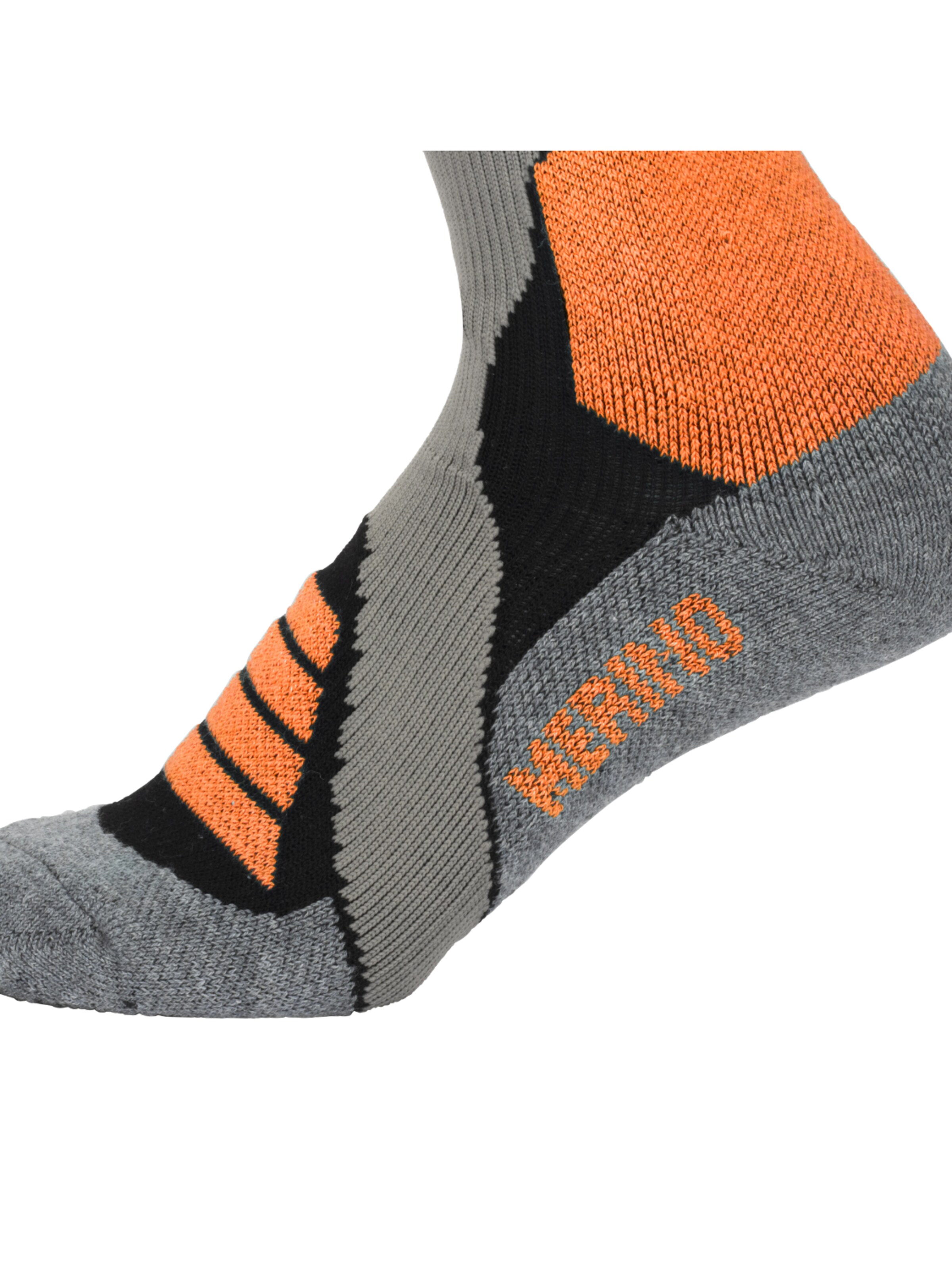 Calzino sportivo 'MowMow Ski Socks - Silver Ions - Antibacterial - Men - Women - Size 39-42 - Gray' di Mowmow in arancione