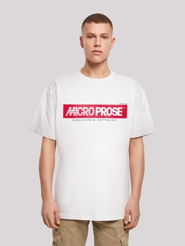 T-Shirt 'MicroProse Retro Gaming SEVENSQUARED' F4NT4STIC en blanc : devant