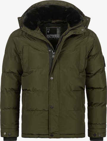 Alessandro Salvarini Winter jacket in Green: front