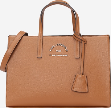 Karl Lagerfeld Handbag 'Rue St-Guillaume' in Brown: front
