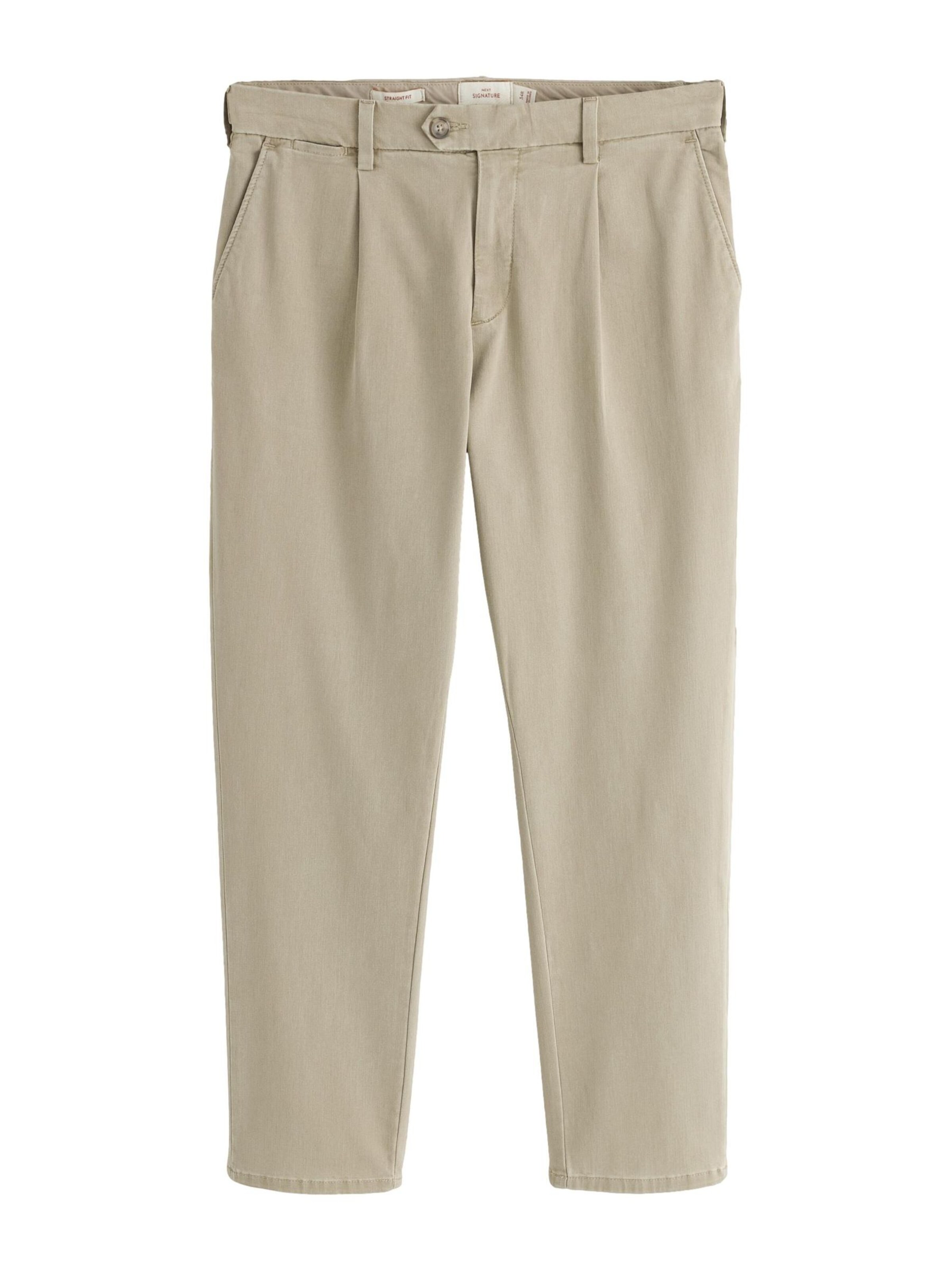 Pantaloni con piega frontale in 44/short Next di colore talpa, Visualizzazione prodotti