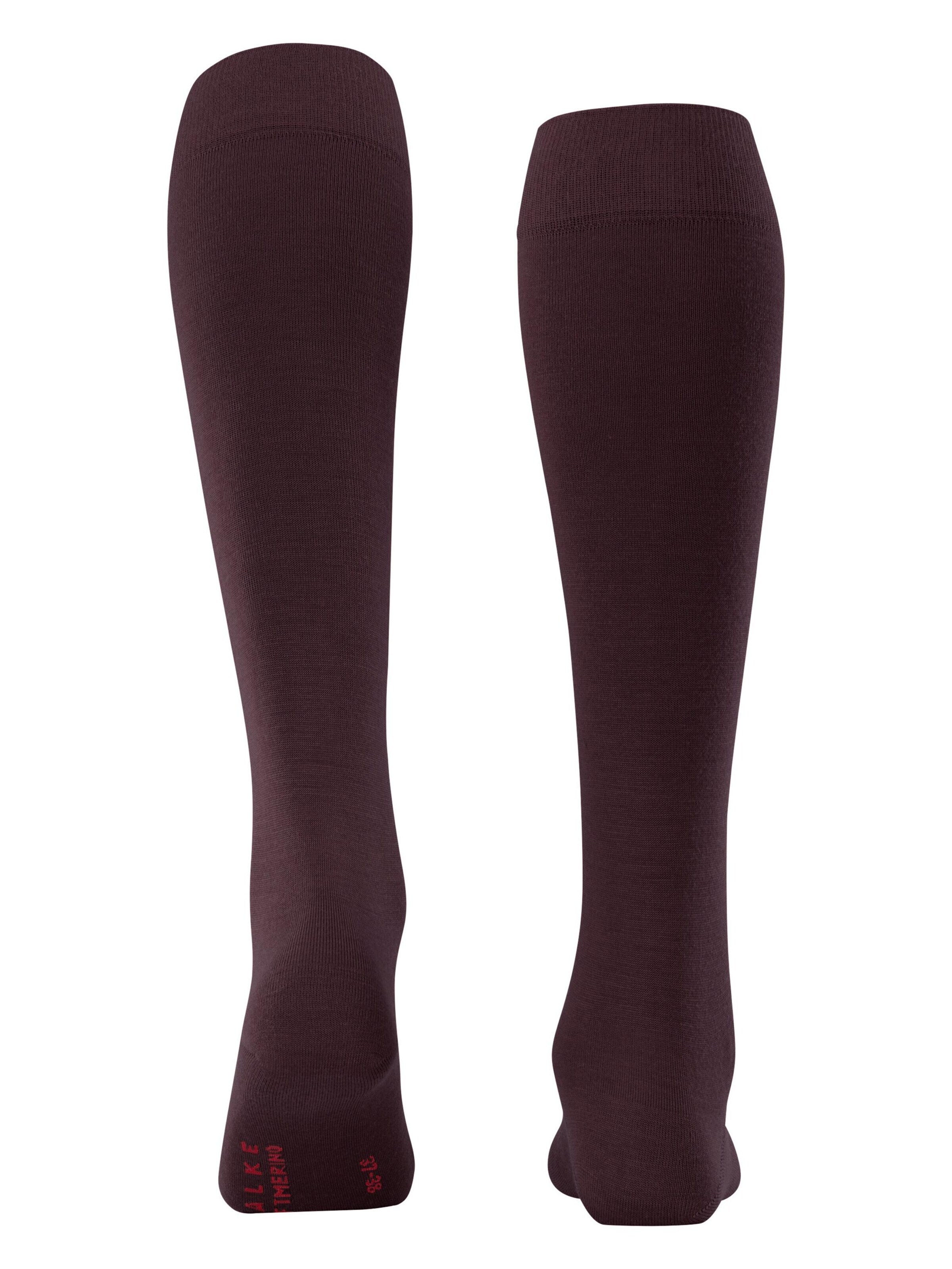 FALKE Knee High Socks 'Softmerino' in Red