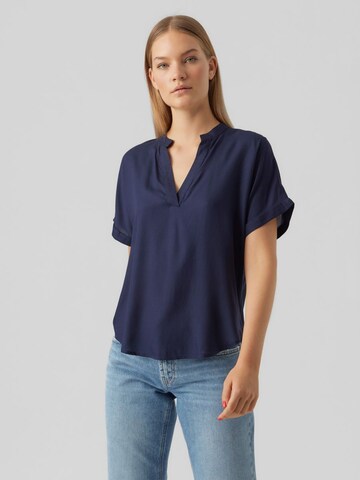 Chemisier VERO MODA en bleu : devant