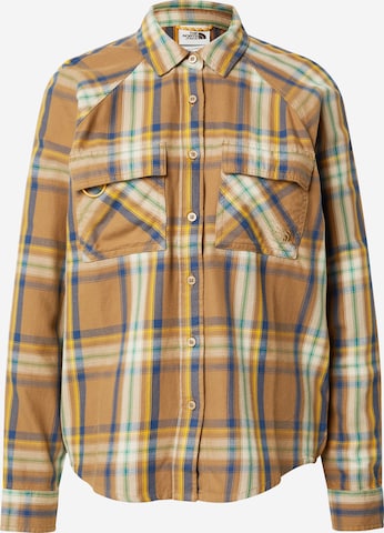 THE NORTH FACE Athletic Button Up Shirt in Brown: front