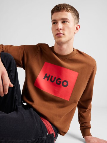 HUGO Sweatshirt 'Duragol' in Rood