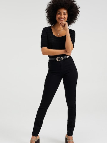 WE Fashion Skinny Jeansy w kolorze czarny