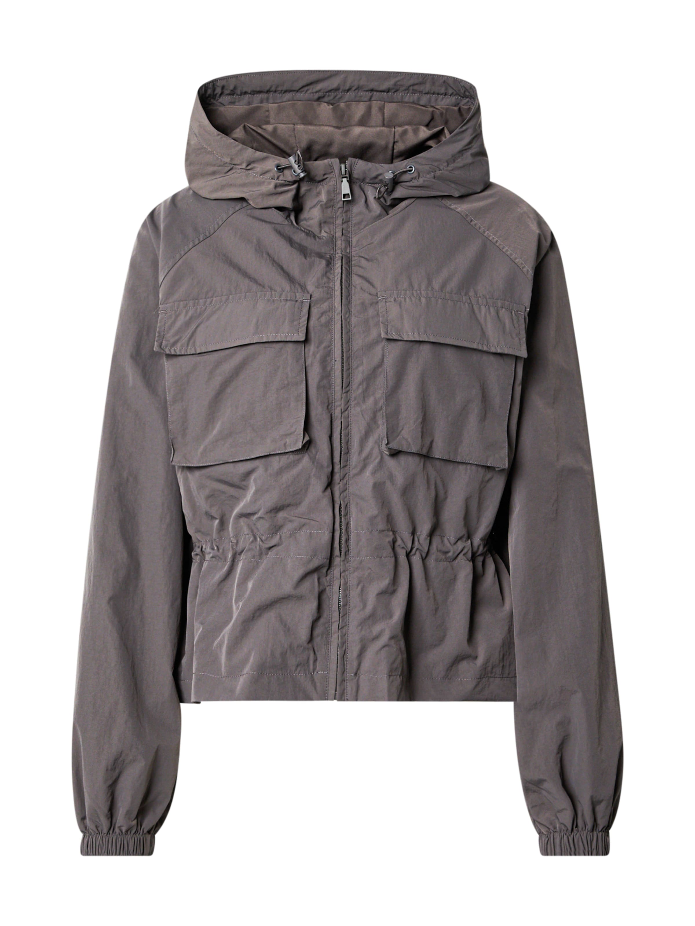 Monki Jacke in Grau: Vorderseite