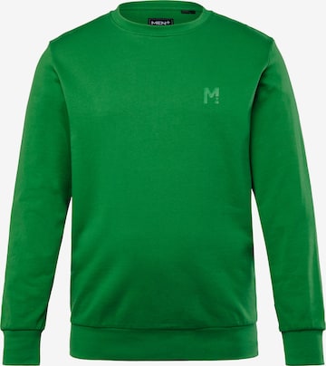 Men Plus Sweatshirt in Grün: Vorderseite