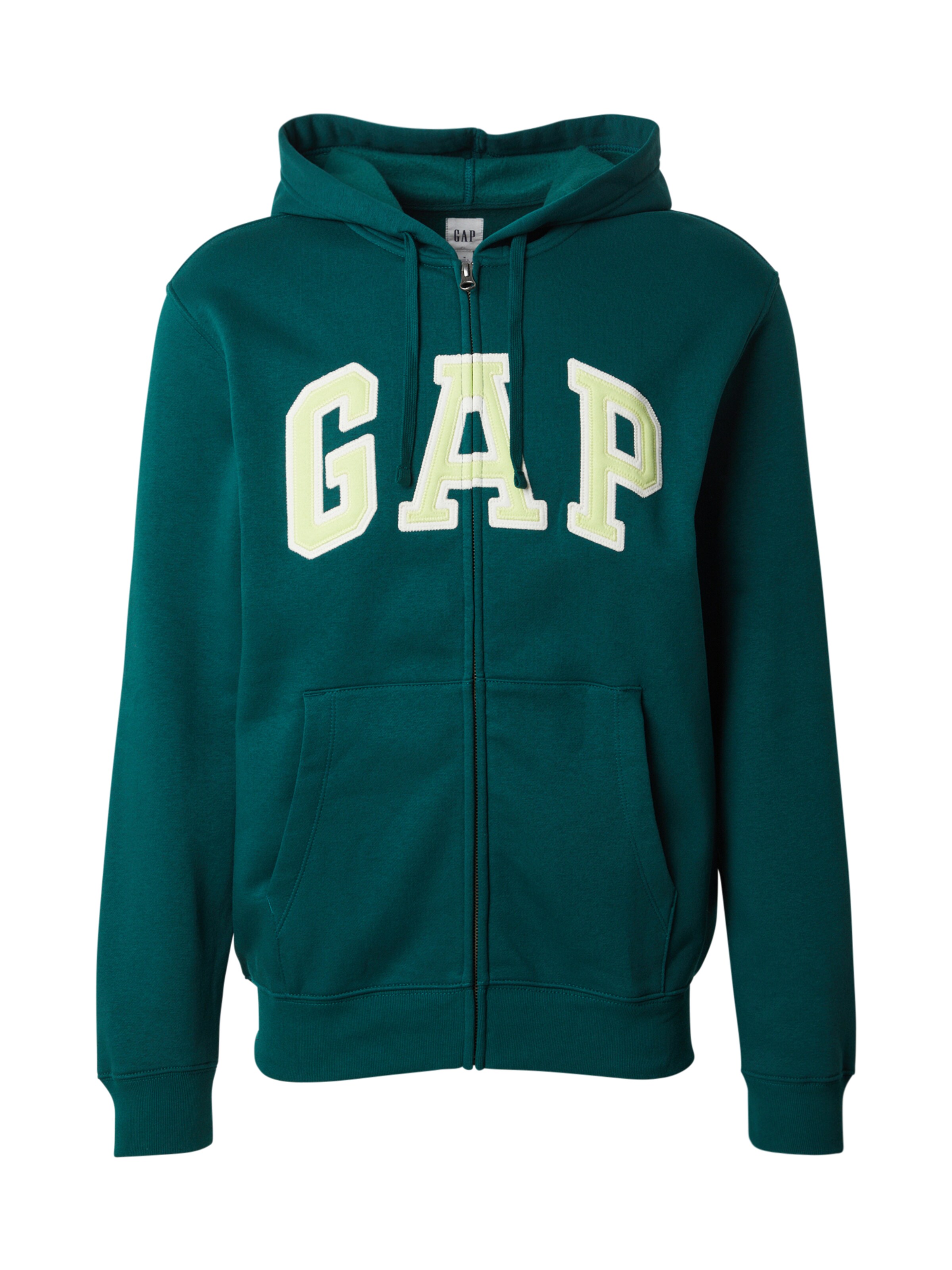 Hanorac 'HERITAGE' de la GAP pe verde: față