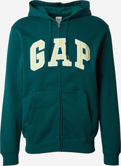 GAP Sweatjakke 'HERITAGE' i smaragd / lysegrøn / hvid, Produktvisning