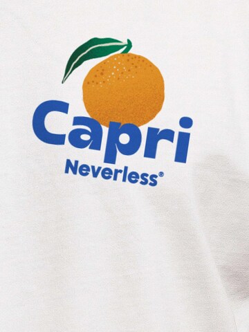 Neverless Shirt 'Capri Orange' in White