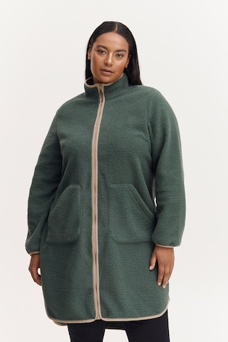 Fransa Between-Season Jacket 'MILA' in Green: front