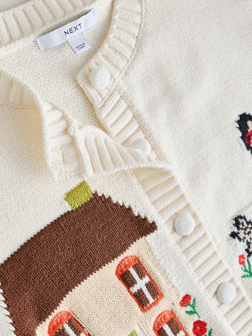 Next Knit cardigan 'Rich House Scene' in Beige