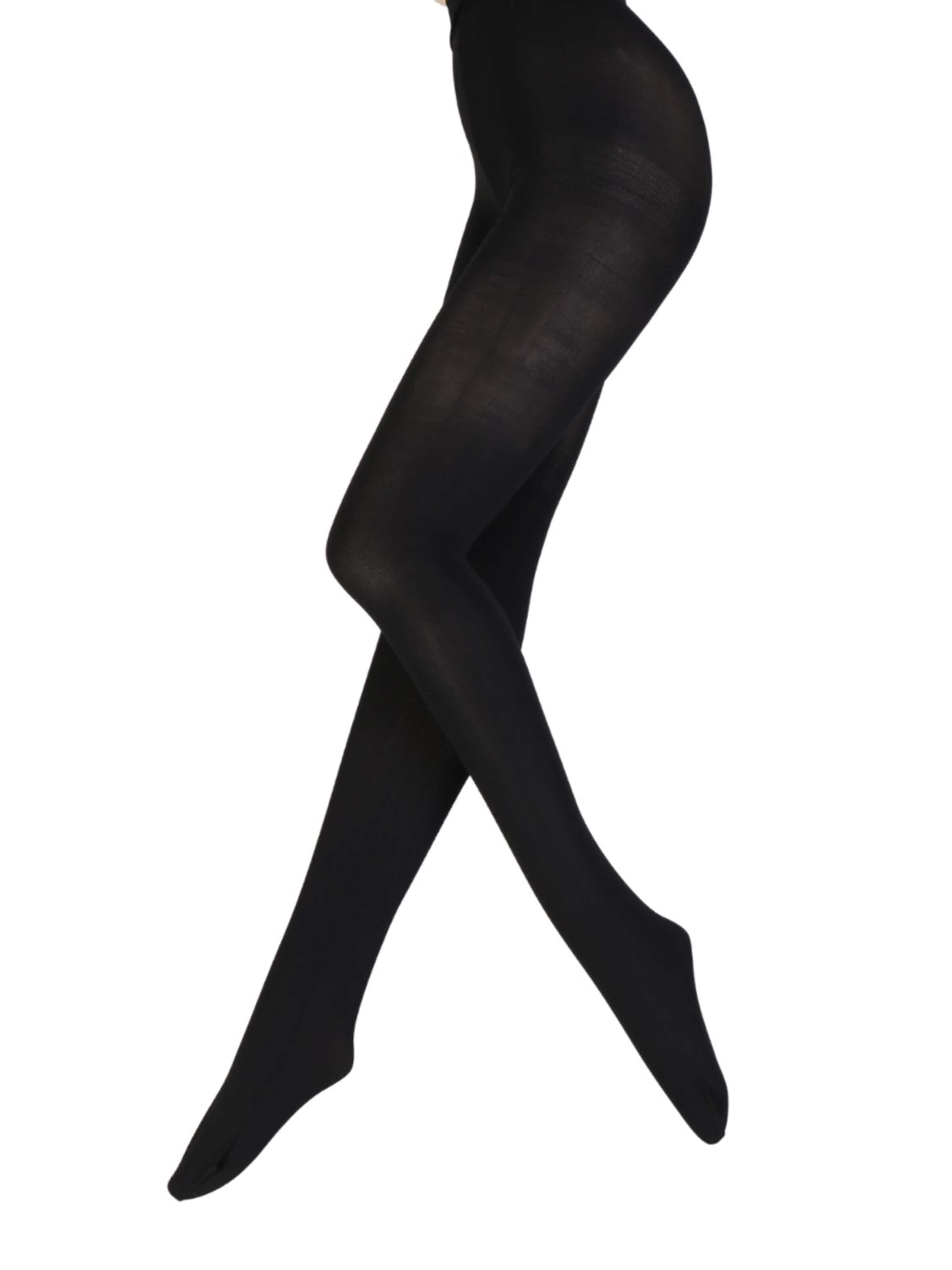 Collant 'LUCIA lace garter' di Sokisahtel in nero: frontale