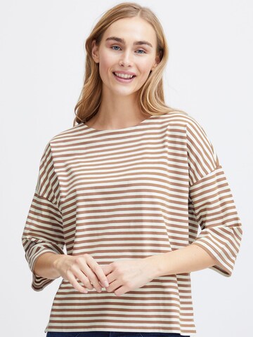 Fransa - Camiseta 'SIVA' en marrón: frente